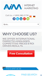 Mobile Screenshot of aim-internet-marketing.com