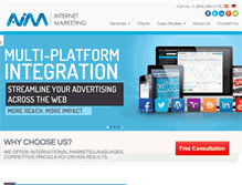 Tablet Screenshot of aim-internet-marketing.com
